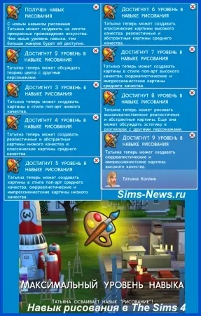 Малювання в sims 4, все про навик малювання в Сімс 4 (рівень) Малювання в sims 4, все про навик малювання в Сімс 4