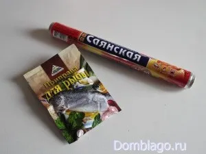 Риба у фользі з картоплею