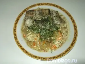Риба у фользі з картоплею