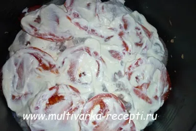 Риба з картоплею, запечені під майонезом в мультиварці (картопля з рибою в мультиварці) Риба з картоплею, запечені під майонезом в мультиварці
