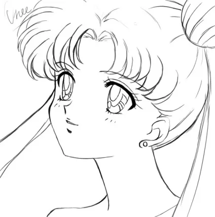 Малюнки олівцем поетапно сейлормун (Sailor Moon Crystal) Малюнки олівцем поетапно сейлормун