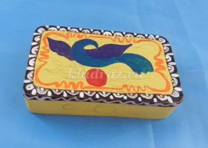 Розпис шкатулки акриловими фарбами (шкатулки) Розпис шкатулки акриловими фарбами