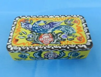 Розпис шкатулки акриловими фарбами (мотивів) Розпис шкатулки акриловими фарбами