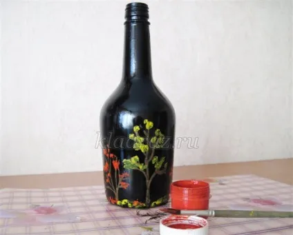 Розпис скляної пляшки