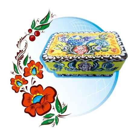 Розпис шкатулки акриловими фарбами (майстер) Розпис шкатулки акриловими фарбами