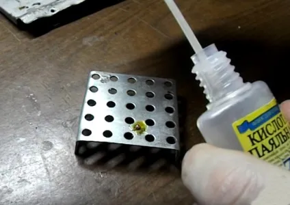 Для чого потрібна паяльна кислота при пайки - технологія пайки (потрібна) Для чого потрібна паяльна кислота при пайки - технологія пайки
