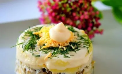 Салат з печерицями та куркою приготуйте гостям (куркою) Салат з печерицями та куркою приготуйте гостям