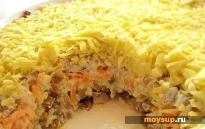 Салат з куркою, грибами, огірками та сиром - на будь-який смак (грибів курки сиру) Салат з куркою, грибами, огірками та сиром - на будь-який смак