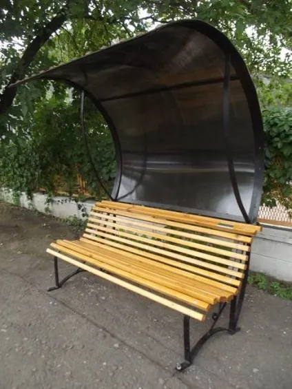 Лавка з навісом на дачі своїми руками фото і відео інструкція (лава з навісом) Лавка з навісом на дачі своїми руками фото і відео інструкція