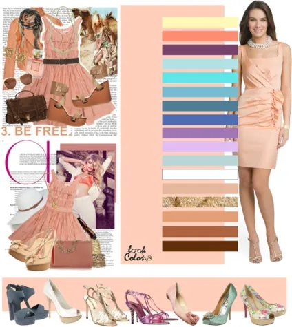 Поєднання коралового кольору, lookcolor (відтінки коралового) Поєднання коралового кольору, lookcolor