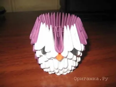 Сова модульне орігамі, схема збірки з майстер-класом (мудра сова) Сова модульне орігамі, схема збірки з майстер-класом