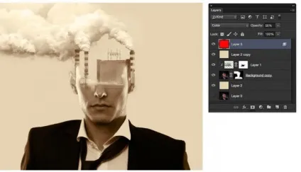 Створюємо ефект подвійної експозиції в фотошоп (ефект) Створюємо ефект подвійної експозиції в фотошоп