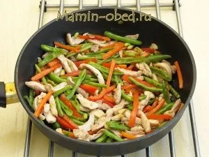 Стир-Фрай з курки з овочами (стир-фрай) Стир-Фрай з курки з овочами