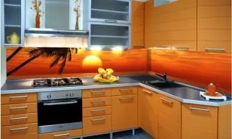Стінова панель для кухні скло фото, ціни (кухні) Стінова панель для кухні скло фото, ціни