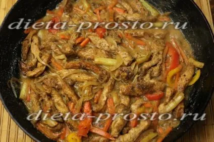 Стир Фрай з курки з овочами, рецепт з фото (ріпчаста цибуля) Стир Фрай з курки з овочами, рецепт з фото