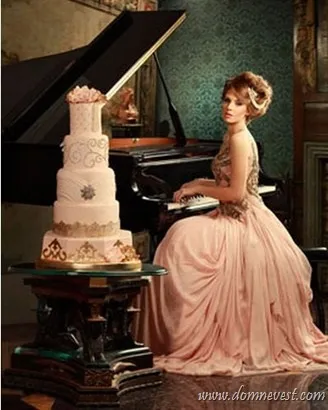 Весільні торти в стилі весільного плаття від sweet boutique, будинок наречених (стилі) Весільні торти в стилі весільного плаття від sweet boutique, будинок наречених