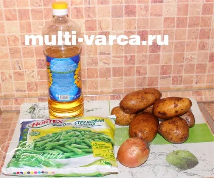 Стручкова квасоля з картоплею в мультиварці (квасоля) Стручкова квасоля з картоплею в мультиварці