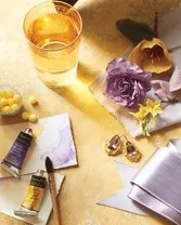 Весільна палітра жовтий бузковий