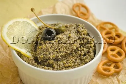 Тапенад з оливок, маслин, каперсів і анчоусів - рецепт з фото (каперсів) Тапенад з оливок, маслин, каперсів і анчоусів - рецепт з фото
