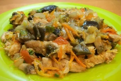 Свинина з баклажанами і помідорами - покроковий рецепт з фото на (рецепти) Свинина з баклажанами і помідорами - покроковий рецепт з фото на