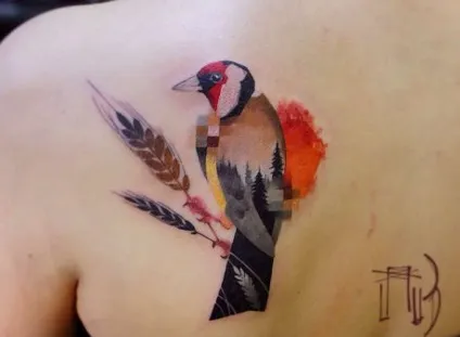 Тату птиці - значення, стилі вираження маленькими птахами - tattoo today (горобець) Тату птиці - значення, стилі вираження маленькими птахами - tattoo today