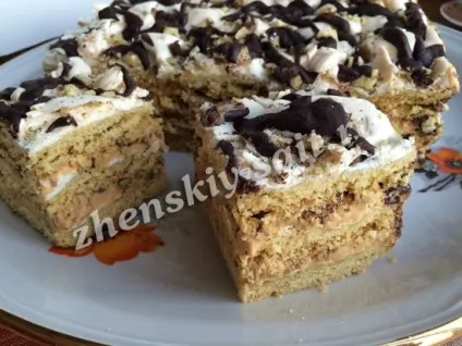 Торт Снікерс з безе і горіхами, покроковий рецепт з фото (безе) Торт Снікерс з безе і горіхами, покроковий рецепт з фото