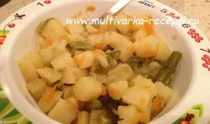 Тушкована картопля з квасолею в мультиварці (картопля) Тушкована картопля з квасолею в мультиварці