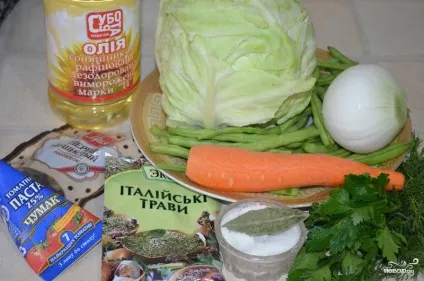Тушкована капуста на сковороді - покроковий рецепт з фото на