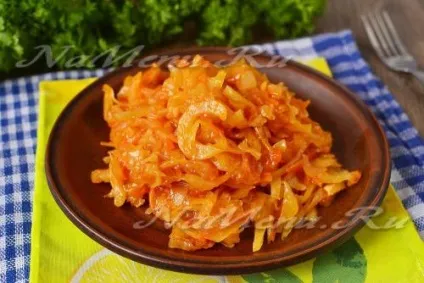 Тушкована капуста на сковороді (на сковороді) Тушкована капуста на сковороді