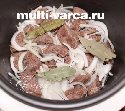 Тушкована яловичина з цибулею в мультиварці (цибулею) Тушкована яловичина з цибулею в мультиварці