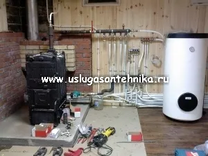 Установка і монтаж сантехніки, каналізації, опалення в заміському будинку (монтаж котельні) Установка і монтаж сантехніки, каналізації, опалення в заміському будинку