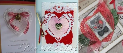 Валентинки своїми руками - листівки