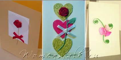 Валентинки своїми руками - листівки