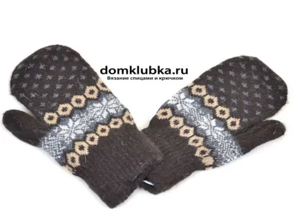 Рукавиці в'яжемо спицями для чоловіків (рукавиці) Рукавиці в'яжемо спицями для чоловіків