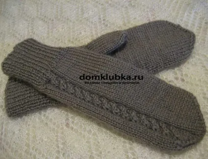 Рукавиці в'яжемо спицями для чоловіків (спицями) Рукавиці в'яжемо спицями для чоловіків