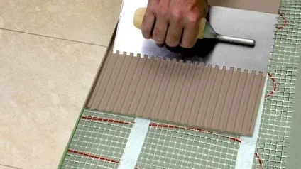 Тепла підлога у ванній кімнаті своїми руками
