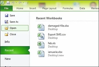 Відновлення пошкоджених файлів, як word, excel або power point - скритність параметри