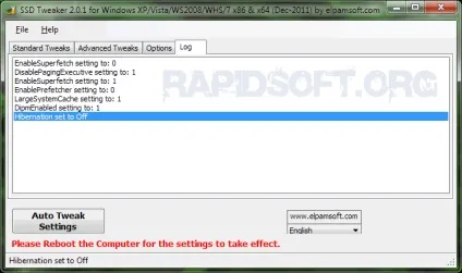 Вплив настройки windows на швидкість завантаження