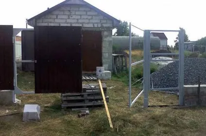 Ворота своїми руками на дачі види, креслення, виготовлення (своїми) Ворота своїми руками на дачі види, креслення, виготовлення
