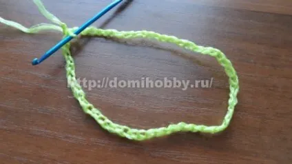 В'язання мочалки рукавиці гачком (стовпчики довгими петлями) В'язання мочалки рукавиці гачком