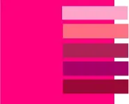 Яскраво-рожевий колір і поєднання з ним, lookcolor (яскраво-рожевий) Яскраво-рожевий колір і поєднання з ним, lookcolor