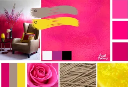 Яскраво-рожевий колір і поєднання з ним, lookcolor (яскраво-рожевий) Яскраво-рожевий колір і поєднання з ним, lookcolor