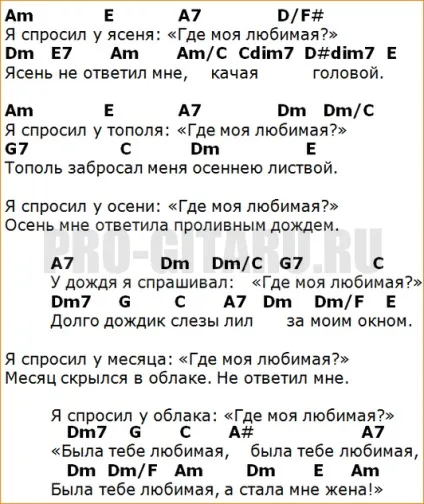 Я запитав у ясена акорди під гітару