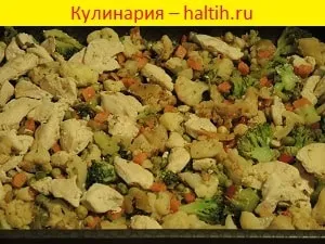 Запіканка з овочами і куркою