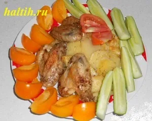Запіканка з овочами і куркою