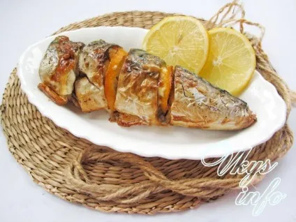 Запечена скумбрія з лимоном в духовці у фользі рецепт з фото (лимон) Запечена скумбрія з лимоном в духовці у фользі рецепт з фото