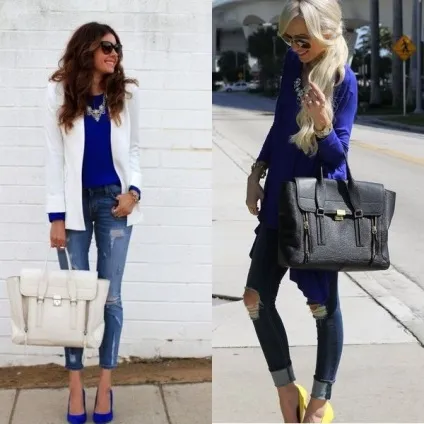 Жіночі сині сорочки на 2017 рік на фото з чим носити джинсові, темно-синии, укорочені і (укорочені) Жіночі сині сорочки на 2017 рік на фото з чим носити джинсові, темно-синии, укорочені і