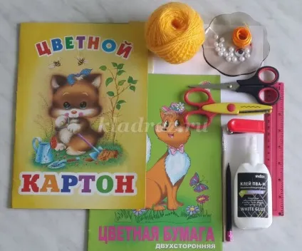 Аплікація до свята паска з паперу «курча» для дітей (курча) Аплікація до свята паска з паперу «курча» для дітей