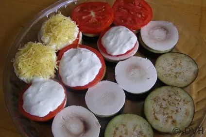 Баклажани, запечені з помідорами і грибами (запечені) Баклажани, запечені з помідорами і грибами