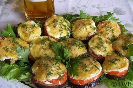 Баклажани, запечені з помідорами і грибами (запечені) Баклажани, запечені з помідорами і грибами